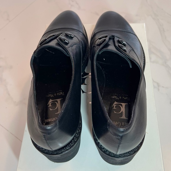 Luca Grossi ITALIAN Black Leather Elastic
Loafers Comfort Shoes Size EU 39 - Picture 3 of 16